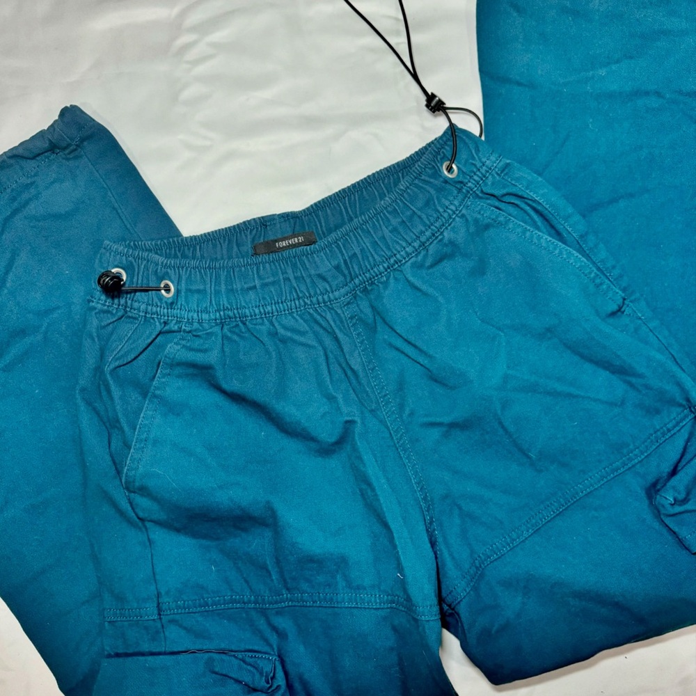 Teal Cargo pants
